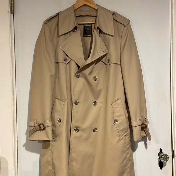 Dior Other - Christian Dior Monsieur classic double breasted khaki trenchcoat 44R (Large)